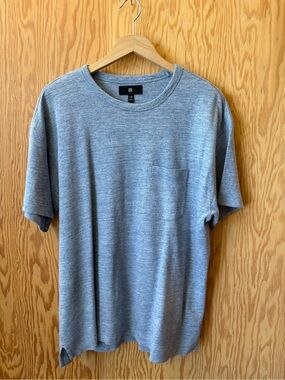 Banana Republic Men's Linen Crewneck T-Shirt